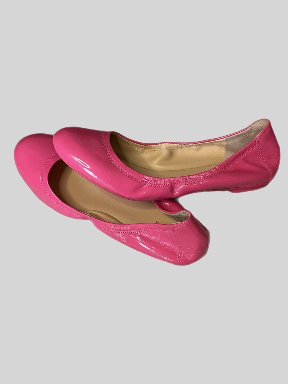COLE HAAN Nike Air Tali Hot Pink Patent Leather Ballet Flats - Size 8
